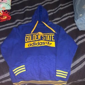 Adidas Golden state warriors quilted hoodie size L